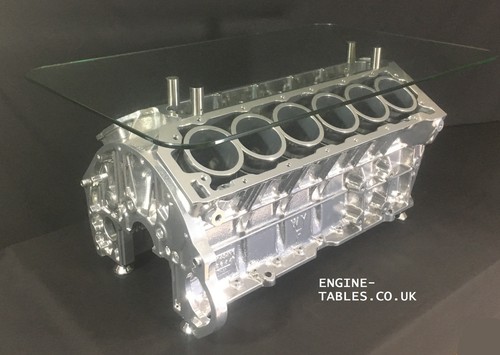 V12 engine block coffee table - block,