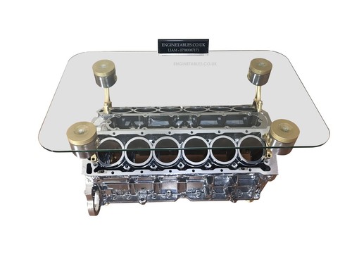 V12 engine block - coffee, table
